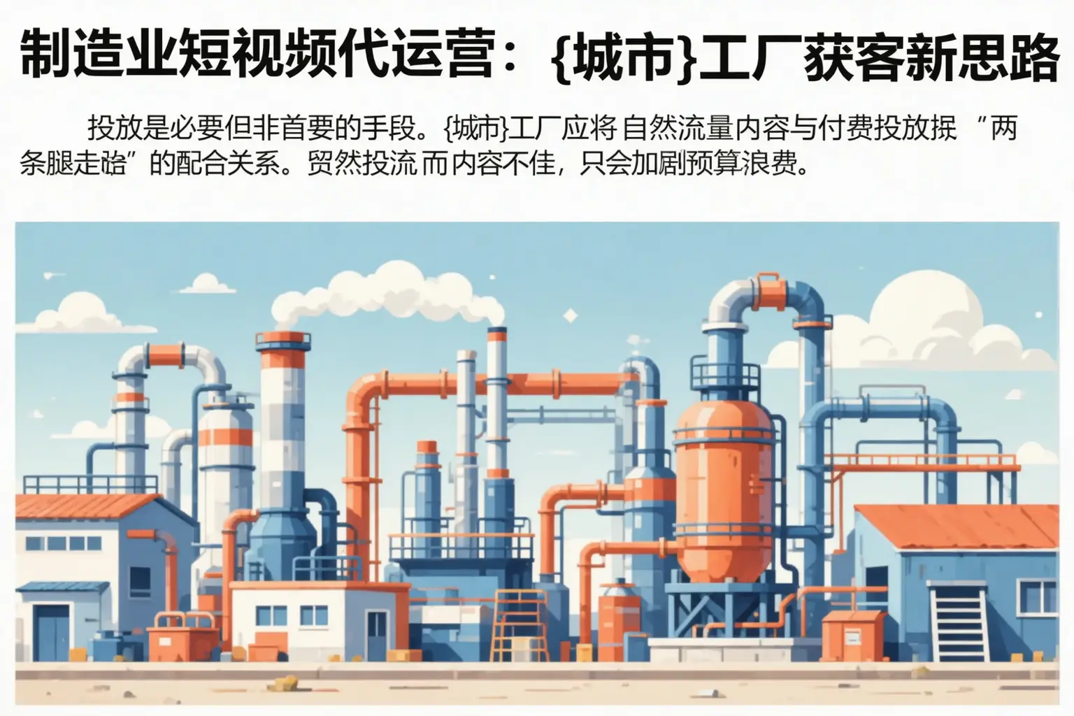 制造业短视频代运营:麻城工厂获客新思路